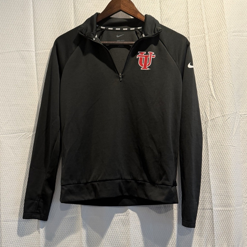University Of Tampa Unisex Nike 1/4 Quarter Zip XS Black Pullover Jacket NWOT